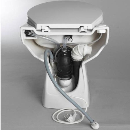 WC med integrerad cisternpump - anordningen