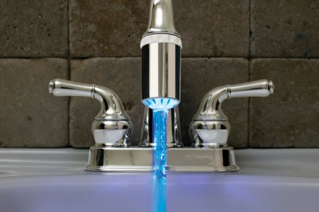 Aerador misturador iluminado