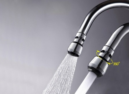 Princípios de trabalho de um arejador de torneiras 