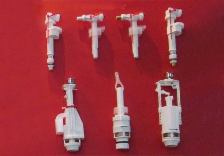 WC-säiliön venttiilit