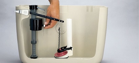 Réparer la cause de la fuite des toilettes