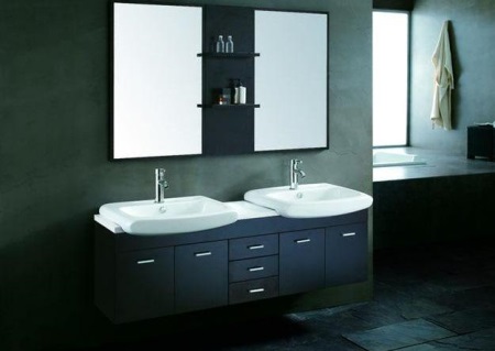 Мивки за баня на пиедестал от популярни производители на шкафове за баня