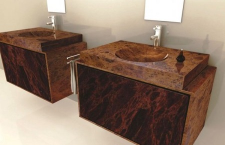 Underskåp under tvättställ för badrum