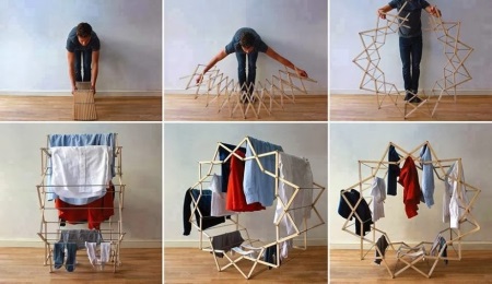 Оригиналната подова сушилня за дрехи