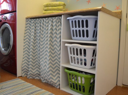 Paniers à linge en plastique pour le bain