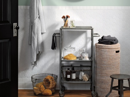 Paniers à linge pour la salle de bains