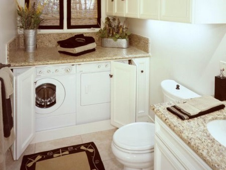 Badeværelsesskab til din vaskemaskine