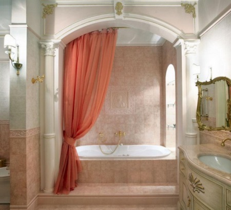 Magnifique rideau de douche en tissu