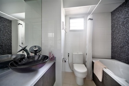 Handmade box in the bathroom