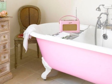 Decorações de casa de banho retro