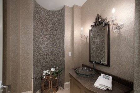 Carta da parati per il bagno Art Deco