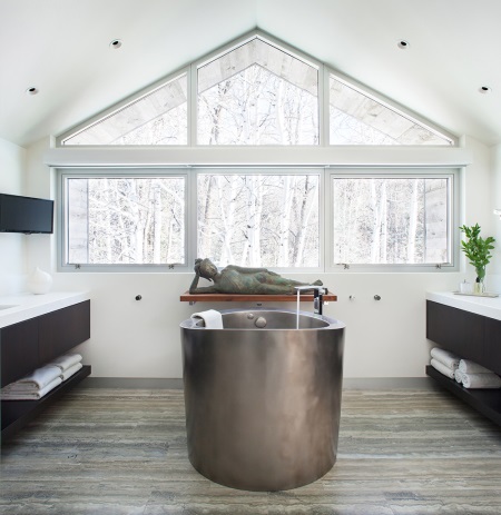 Kopalna kad iz nerjavečega jekla v japonskem slogu