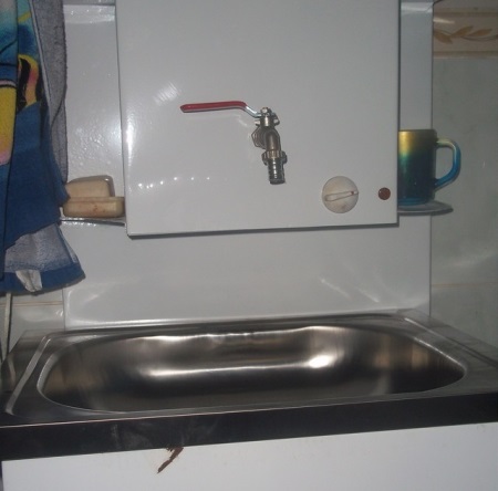 Отопляем умивалник за лятната къща