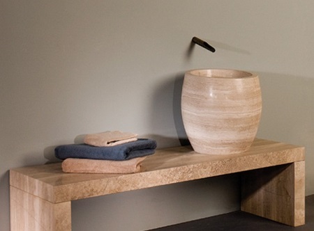 Afmetingen badkamerwastafel - natuursteen diepe vaatwasser