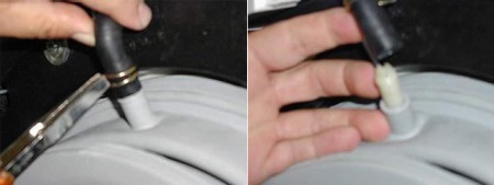 Smontare il tubo della lavatrice