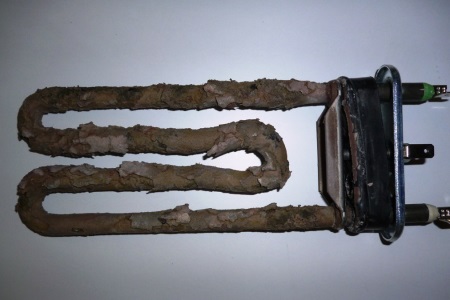 Spoiled washing machine heater