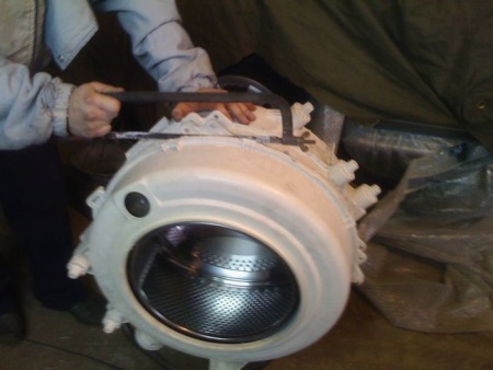 Tagliare un serbatoio non separabile