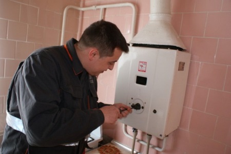 Gas leakage from a gas water heater