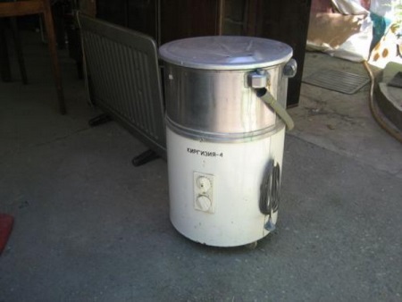 Betoniera da una vecchia lavatrice