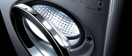 Tvättmaskin med bikakestruktur.