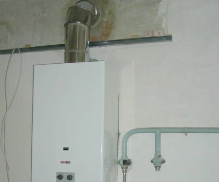 Installation av en gaspanna i en lägenhet