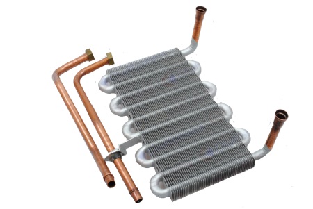 Kupferwärmetauscher einer Gaskolonne