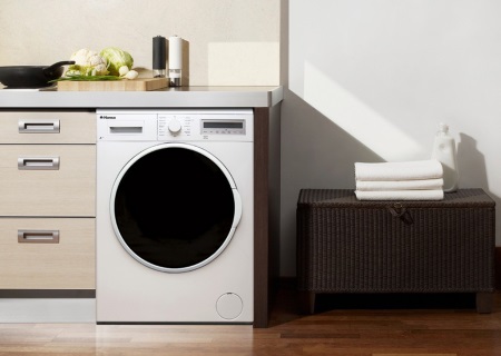 Washing machine with dryer