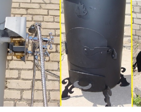 Puupolttimen vedenlämmitin kesämökille