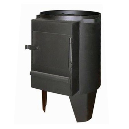 Jaettu tulipesä puulämmitteistä titaania varten