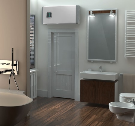 En horisontell panna i en lägenhet