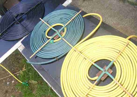 Värmeväxlare för en provisorisk solvattenberedare