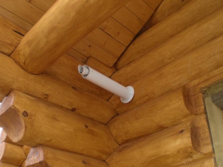 Chaminé de aquecimento de água a gás