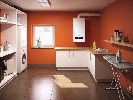 Aquecedor de água a gás médio para um aquecedor plano