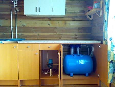 Grelnik vode v počitniški hiši